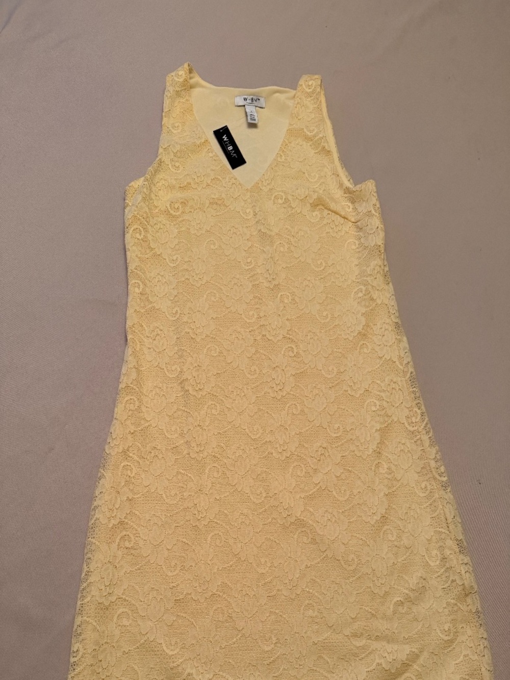 WHBM Yellow dress Size S